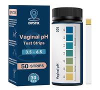Vaginal pH Test Strips, 50 Feminine pH Test Kit for Women Yeast Infection & BV Monitor