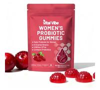 Vaginal Prebiotics and Postbiotics Gummies with 5 Billion CFU - for Gut Health, Immune System & Digestion - Feminine Balance Gummies for Women & Men - Cranberry Flavour, Sugar-Free, 90 Counts