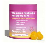 Vaginal Probiotics Gummies for Women - Boost Immunity - Replenish Premium Probiotics - Balance pH Levels - Maintain Vaginal Health - Hawaiian Pineapple Flavour - (60 Gummies)