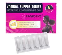 Vaginal Probiotics Suppositories | Yeast Infection Treatment Ladies | Bacterial Vaginosis BV Treatment Ladies | Thrush Treatment Women | Candida Treatment | Thrush Pessary Tablet Internal - 6 Pack
