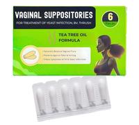 Vaginal Probiotics Tea Tree Oil Suppositories | Yeast Infection Treatment Ladies | Bacterial Vaginosis BV Treatment Ladies | Thrush Treatment Women | Candida Treatment | Thrush Pessary Tablet Internal