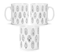Vaginas Cartoon Pattern 10oz Mug Cup Funny Vulva