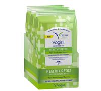 Vagisil Healthy Detox Wipes, for All Over Cleaning, Formulated with Essential Oils, 20 Wipes in a Re-Sealable Pouch (Pack of 3)