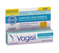 Vagisil Maximum Strength Feminine Anti-Itch Cream for Women, Sensitive Skin Formula with Hydrocortisone, Helps relieve Yeast Infection Irritation, Gyn