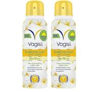 Vagisil Scentsitive Scents Dry Wash Spray For Women, All-Day Freshness, Hypoallergenic, Skin-Friendly White Jasmine Scent, 125 ml (Pack of 2)
