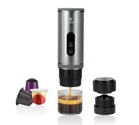 Vagizm Portable Espresso Machine 12V: Travel Coffee Maker with Fast Self Heating & 15000mah Large Battery - Works with NS Capsule for Camping, Traveling, Car Driving