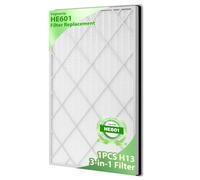 Vagmecip 1 Pack HE601 HEPA Replacement Filters Fit for Shark HE600 HE601 HE602 Air Purifier 6-Fan Models,H13 Premium 3-in-1 True HEPA for Shark HE601 Air Purifier Filter Replacement, (HP-HE600S-1H)