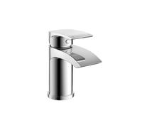 Vago Bathroom Waterfall Basin Mono Mixer Tap Chrome Brass Deck Mounted