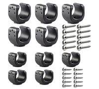 Vagocom 10Pcs Universal Flashlight Holder with Screws,Torch Mounting Brackets for Mounting Flashlight in Truck,Universal Clips for LED Flash Light or Similar Items(5 Big, 5 Small)