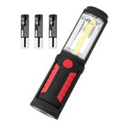 Vagocom LED Magnetic Inspection Lamp Torch,Battery Powered Worklight Bright Hand Held Flashlight Trouble Light for Mechanic Tool,Camping,Grill,BBQ,Emergency,Automotive,Dad Him Gift(Batteries Included)