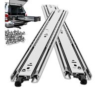 VAGUDE with Lock Heavy Duty Drawer Runners Slides Full Extension Side Mount 300 350 400 450 500 550 600 650 700 750 800 850 900 950 1000 mm 68 Kg Metal Dresser Cabine Rails Tracks Glides 1 Pair