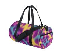 Vague Colorful Leopard Print Foldable Large Bag Yoga Workout Bag