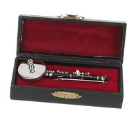 Vaguelly 1/12 Scale Mini Clarinet Model Mini Musical Instrument Toy for Boys and Girls Decorative Miniature Clarinet Present for Adults