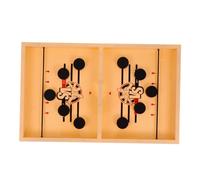 Vaguelly 1 Box Fast Sling Puck Game Wooden Board Family Finger Ejection Chess for Adults Smooth Surface Double Player Tabletop Fun Competitive Game