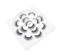 Vaguelly 1 Box Natural Curl False Eyelashes Pack Dense Realistic Fake Lashes for Women Beauty Makeup Enhancing Eye Look