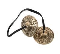 Vaguelly 1 Pair Bell Ringing Bell Lanyard Beads Percussion Instrument Bells Gong Instrument Ringing Trumpet Bracelets Badminton Brooch Bearing Wheel Bearings Hand Chimes Copper Golden