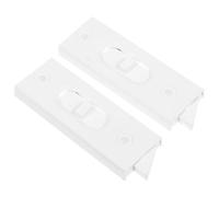 Vaguelly 1 Pair Plastic Window Tilt Latch Replacement with Spring-Loaded Lock Up and Down Sliding Window Lock for Casement for Home Renovation