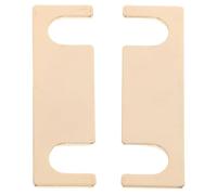 Vaguelly 1 Pair Speaker Terminal Jumper Plates Copper Binding Post Connector Straight 4-position Design 57mm Length for Speaker Build Terminal Strip and Professional Audio Systems with Easy