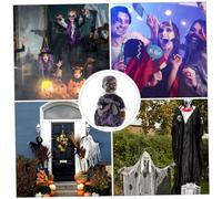 Vaguelly 1 PC Halloween Voice Activated Glowing Walking Doll Creepy Haunted House Prop for Party Decoration Induction Without Battery for Spooky Atmosphere