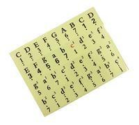 Vaguelly 1 Pcs Piano Keyboard Stickers for 61 54 49 Keys Numbered Musical Notation Stickers Easy to Stick and Remove Sturdy Material Piano Decals for Electronic Organ