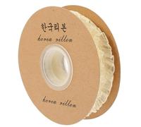 Vaguelly 1 Roll Organza Lace Trim Ribbon with Fine Details and Decorative Effect for Clothes and Skirts Making, Versatile Lace Ribbon for Crafts and Sewing Accessories
