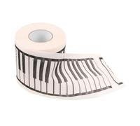 Vaguelly 1 Roll Piano Print Toilet Paper Roll Soft Bath Tissue with Whimsical Piano Design Decorative and Functional Bathroom Essential Present for Music Lovers
