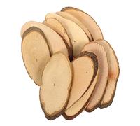Vaguelly 1 Set 20 Pcs Oval Wood Chips Unfinished Wood Discs Blank Logs Unfinished Crafts Unfinished Round Slices DIY Slices Disk Wafer en Tree Tree Child