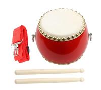 Vaguelly 1 Set Drum Red Percussion Instrument for Musical Education with Drum Sticks Fun Music Experience for Boys for Early Learning and Rhythm Development