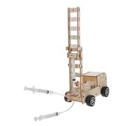 Vaguelly 1 Set Fire Truck Assemble DIY Educational Science Experiment Model for Enhance Hands Skills for Parent Bonding Fire Engine Truck