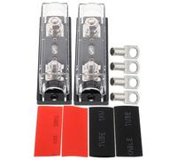Vaguelly 1 Set Gauge Fuse Block: 100a Automotive Inline Amp Fuse Holder For Car Audio Systems - Car Stereo Part For Tight Spaces Ensures Circuit Safety Stability
