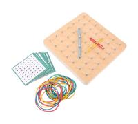 Vaguelly 1 Set Geoboard for Educational Nail Plate for Shape Recognition and Creativity for Home and School Learning Develops Imagination and Pre Reading Skills
