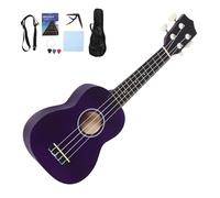 Vaguelly 1 Set Kids Ukulele: Wooden 4 String Mini Guitar 21 Inch for Children - Educational Musical Instrument with Bag and Accessories for Early Learning and Travel