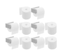 Vaguelly 1 Set Miniature Dollhouse Toilet Paper Rack Realistic Bathroom Accessory Miniature Tissue Holder Roll Models for Dollhouse Play and Collecting