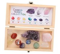 Vaguelly 1 Set Natural Crystal Specimen Box Raw Quartz Crystals with Box for Exploring Identifying Studying Geology Aesthetic Rocks Unique Friends Family