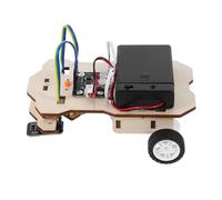 Vaguelly 1 Set Stem DIY Line Following Car Kit for Educational Science Experiment Build Your Own Electric Model Rc Car for Family Activities School Lessons Enhances Handmade Skills Logical