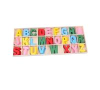 Vaguelly 1 Set Wooden Alphabet Craft Letters Portable Educational Playthings for Home Kindergarten for Learning Letters Spelling and Pronunciation Premium Smooth Design