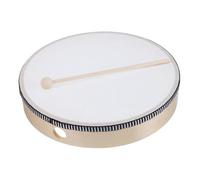 Vaguelly 10-inch Wooden Frame Hand Drum Drumstick Percussion Equipment for Singing Dancing and Party Use Handheld Percussion Instrument for Adults and Music Lessons