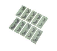 Vaguelly 10 Pairs Mixed Styles False Lashes Natural Lightweight Fake Eyelashes for Daily Party Wedding Makeup with Various Volume