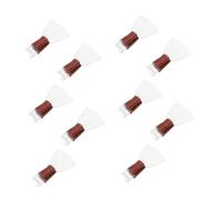 Vaguelly 10 Pcs Suona Reeds Plastic Copper Mouthpiece Easy to Carry Pure Mellow Sound Accessories for Traditional Music Players