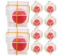 Vaguelly 10 Sets Trick Prop: Portable Ball Penetrate Transparent Box Trick Toys For Beginners - Small Plastic Gimmick Props For Stage Party Performance