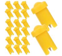 Vaguelly 100pcs Anti-blocking Eyelash Glue Bottle Pins with Stainless Steel Needles Fine Workmanship for Salon and Home Use Compact for Efficient Glue Application