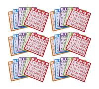 Vaguelly 100pcs Bingo Game Cards Thickened Paper Party Decoration for Family Entertainment Social Gatherings and Holiday Celebrations Supplies