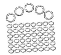 Vaguelly 100pcs Black Alloy Hair Braid Cuffs for Braids Dreadlocks Easy to Thread Hair Jewelry Accessories with Versatile Design for Styling on The Go and DIY Projects