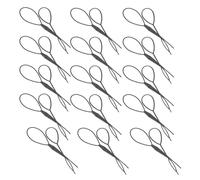 Vaguelly 100pcs Black French Braid Loop Tool Hair Bun Accessories for Women Anti-slip Ponytail Maker Updo Styling Tools for Daily Hairstyles and Party Looks