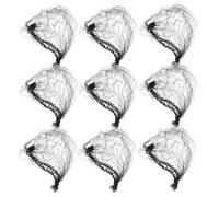 Vaguelly 100pcs Black Invisible Nylon Hair Net Stretchable Elastic Bun Cover for Women and Men Lightweight and Breathable for Dancing Sleeping and Wig Styling