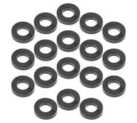 Vaguelly 100pcs Black Plastic Drum Washers for Jazz Drum Kits Durable Flat Gaskets with Antislip Design for Secure Tuning and Maintenance Essential Set Accessories