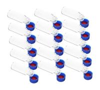 Vaguelly 100Pcs Empty Glass Vials with Caps Small Sampling Bottles for Liquids Powders Leak Storage Jars for Preserving Samples Experimentation
