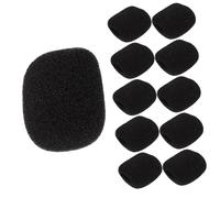 Vaguelly 100pcs Lapel Mic Sponge Covers for Headset Microphone Windscreen Protectors Soft Singers Vloggers