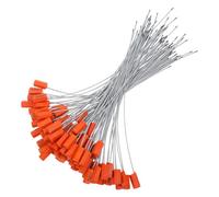 Vaguelly 100pcs Metal Cable Seals with Self-Locking Feature and Aging Resistant Abs Material, Security Tags for Truck, Cargo, Containers, and Milk Vehicle Use in Logistics and Building