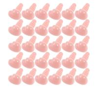 Vaguelly 100pcs Pink Plastic Heart Shaped Safety Noses for Stuffed Animals and Puppets Easy Installation Craft Supplies for Plush Repair Nose Projects and DIY Plush Crafts